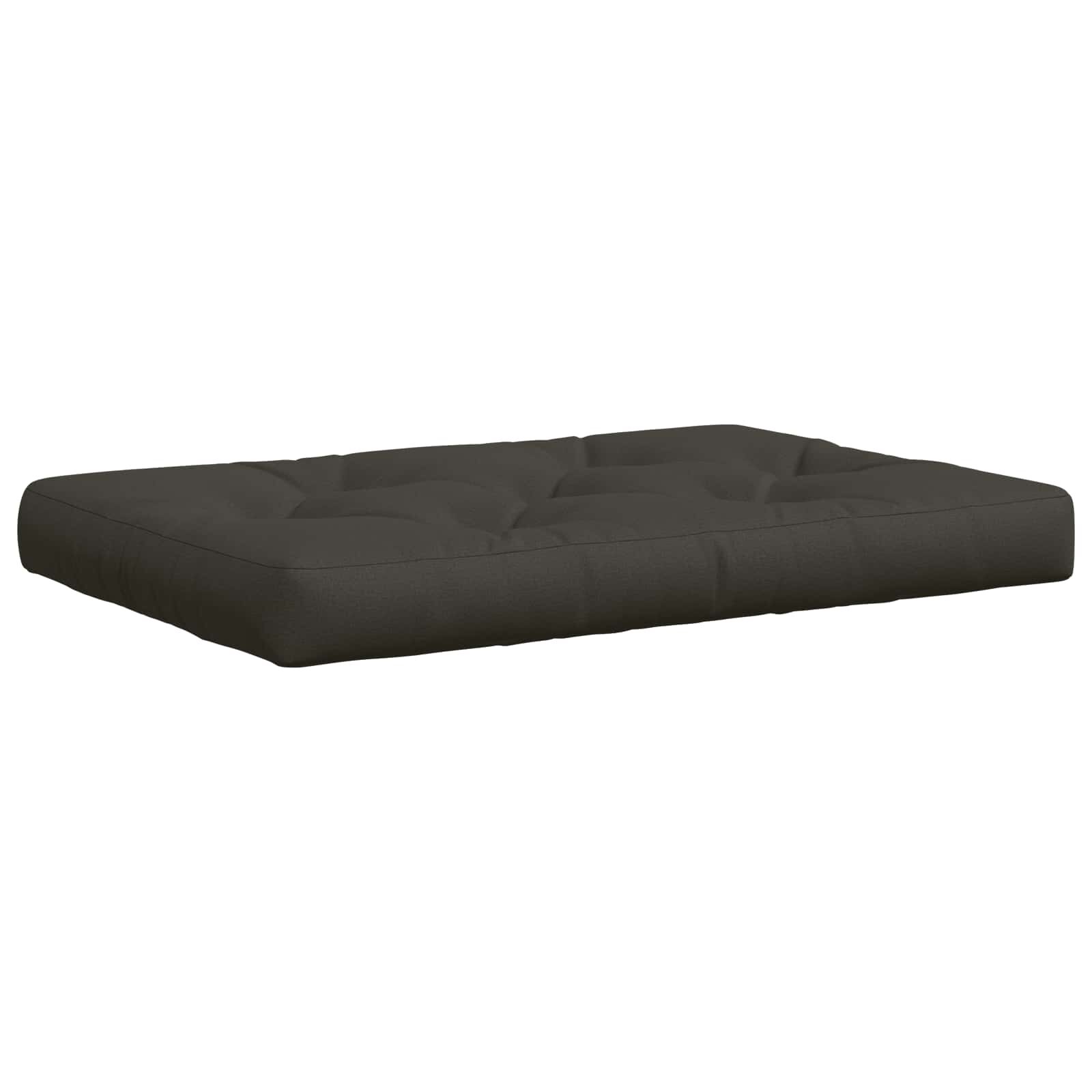 vidaXL Кушон за палет VIANEN 100% полиестер Антрацит 120 x 80 x 12 cm