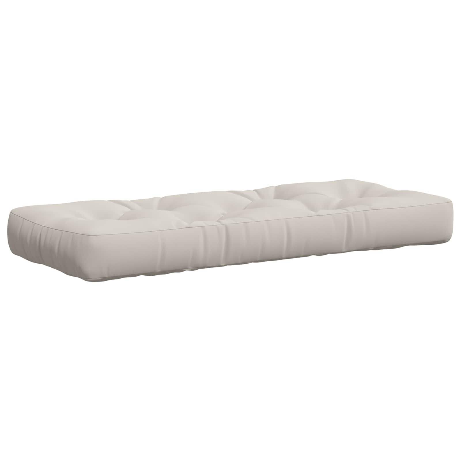 vidaXL Кушон за палет VIANEN 100% полиестер Бяло 120 x 50 x 12 см