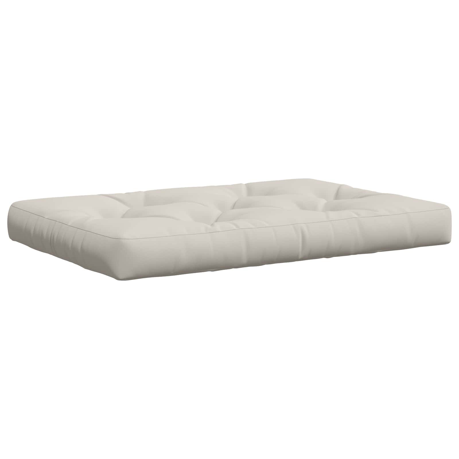 vidaXL Кушон за палет VIANEN 100% полиестер Бяло 120 x 80 x 12 cm