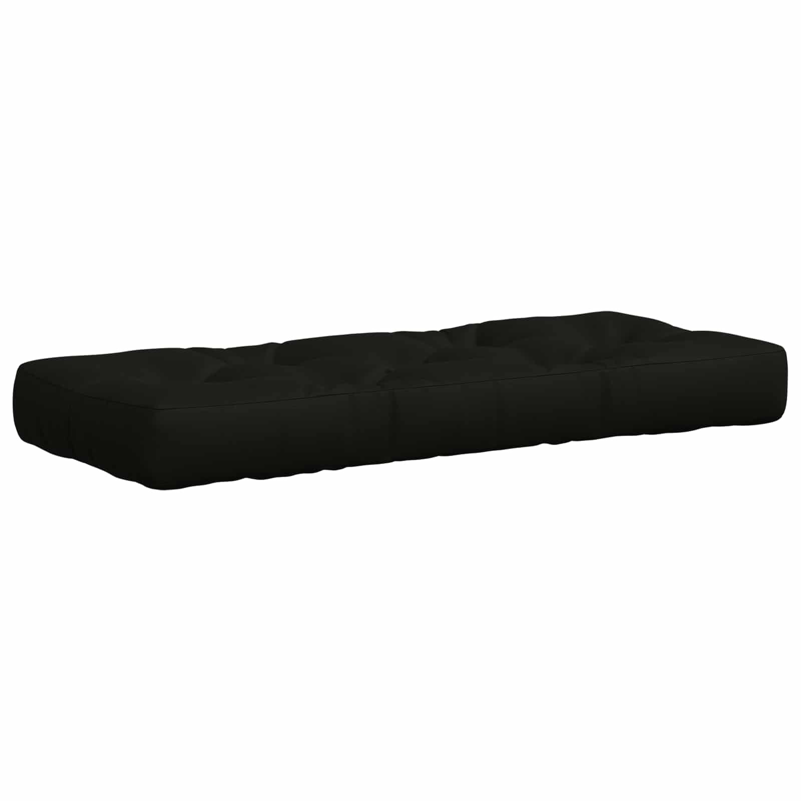 vidaXL Кушон за палет VIANEN 100% полиестер Черно 120 x 40 x 12 cm