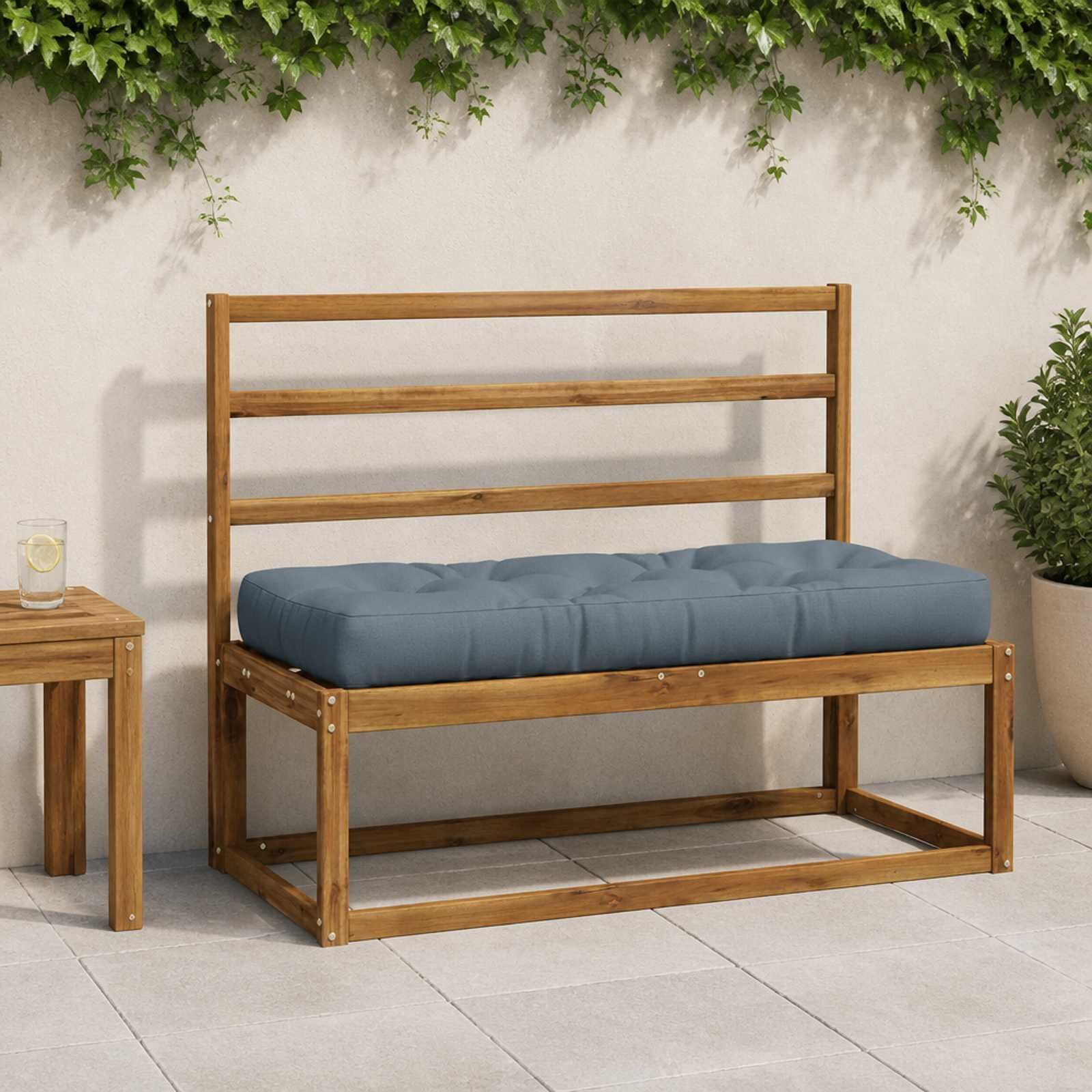 vidaXL Кушон за палет VIANEN 100% полиестер Синьо 120 x 50 x 12 cm
