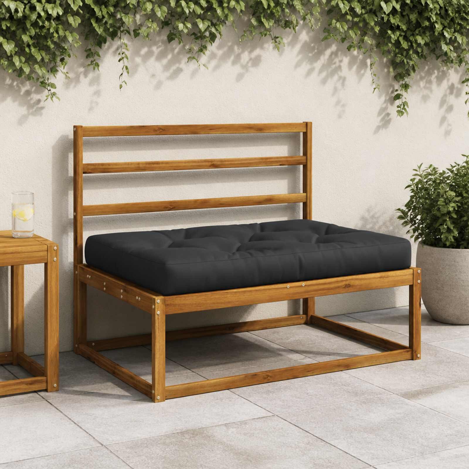 vidaXL Кушон за палет VIANEN 100% полиестер Тъмен син 120 x 60 x 12 cm
