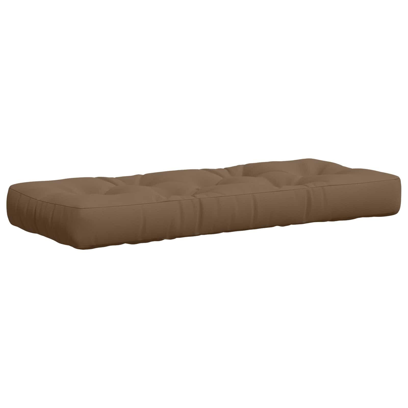 vidaXL Кушон за палет VIANEN 100% полиестер Таупе 120 x 40 x 12 cm
