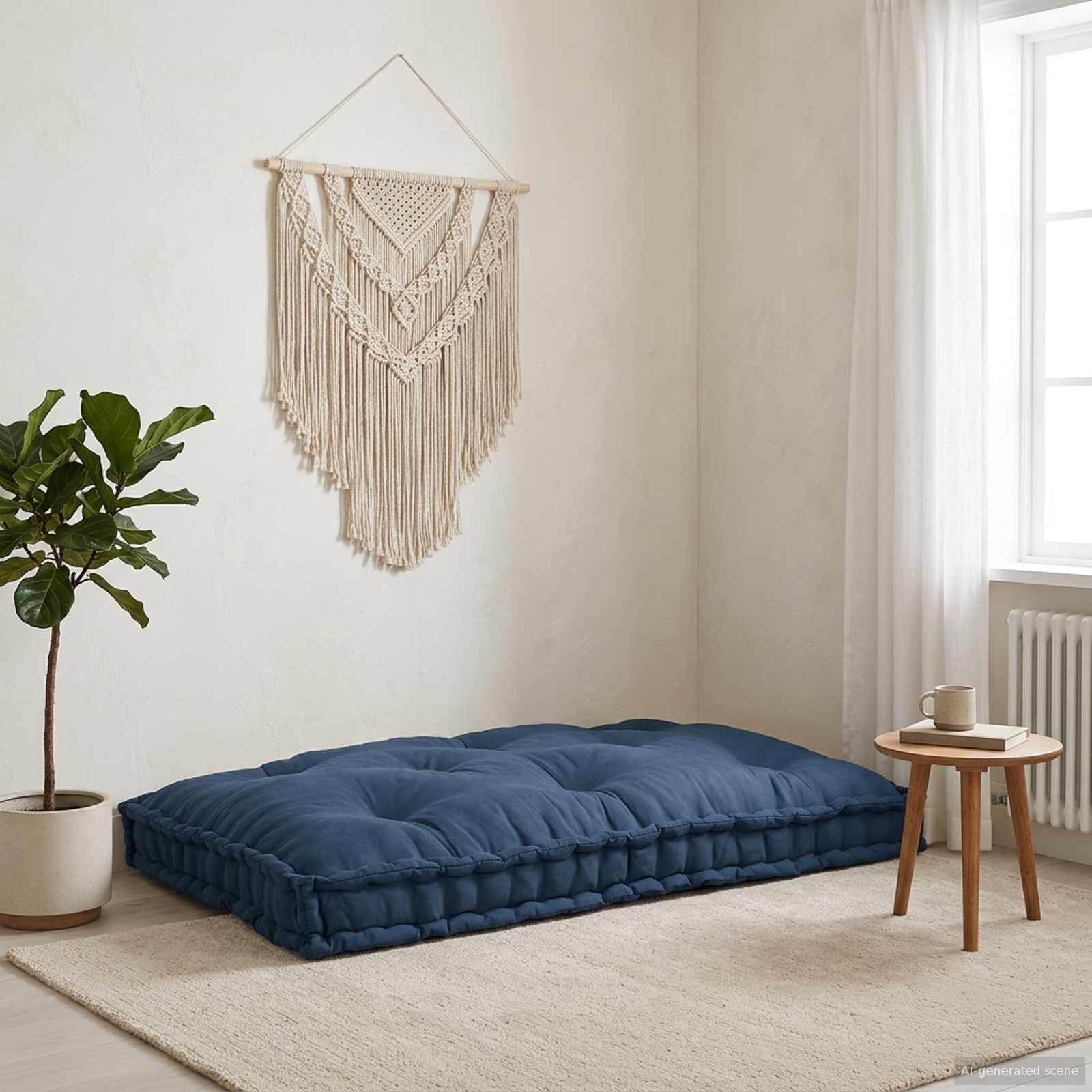 vidaXL Кушон за палетен диван Индийски 120 x 80 x 12 cm Текстил