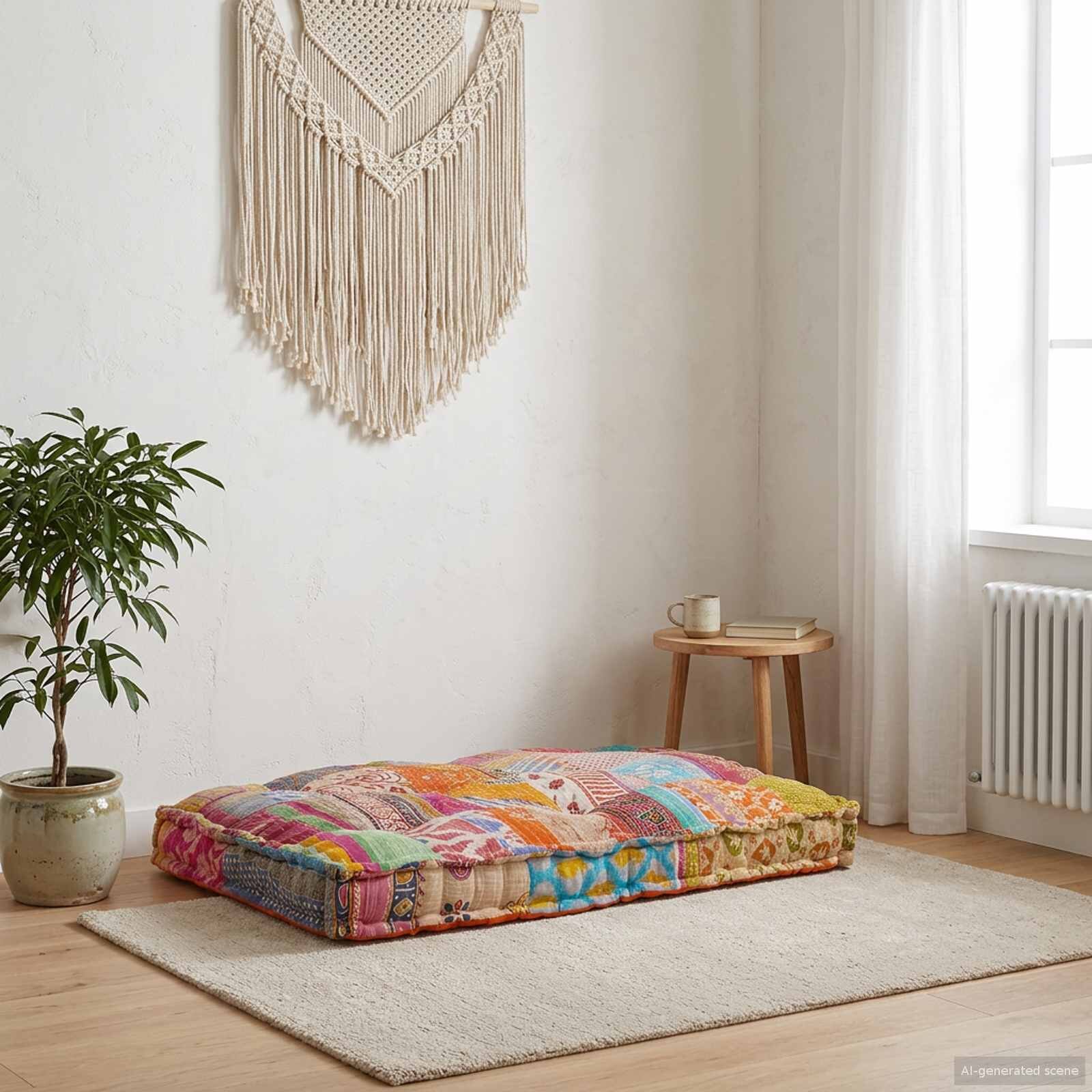vidaXL Кушон за палетен диван Многоцветен 120 x 80 x 12 cm Текстил
