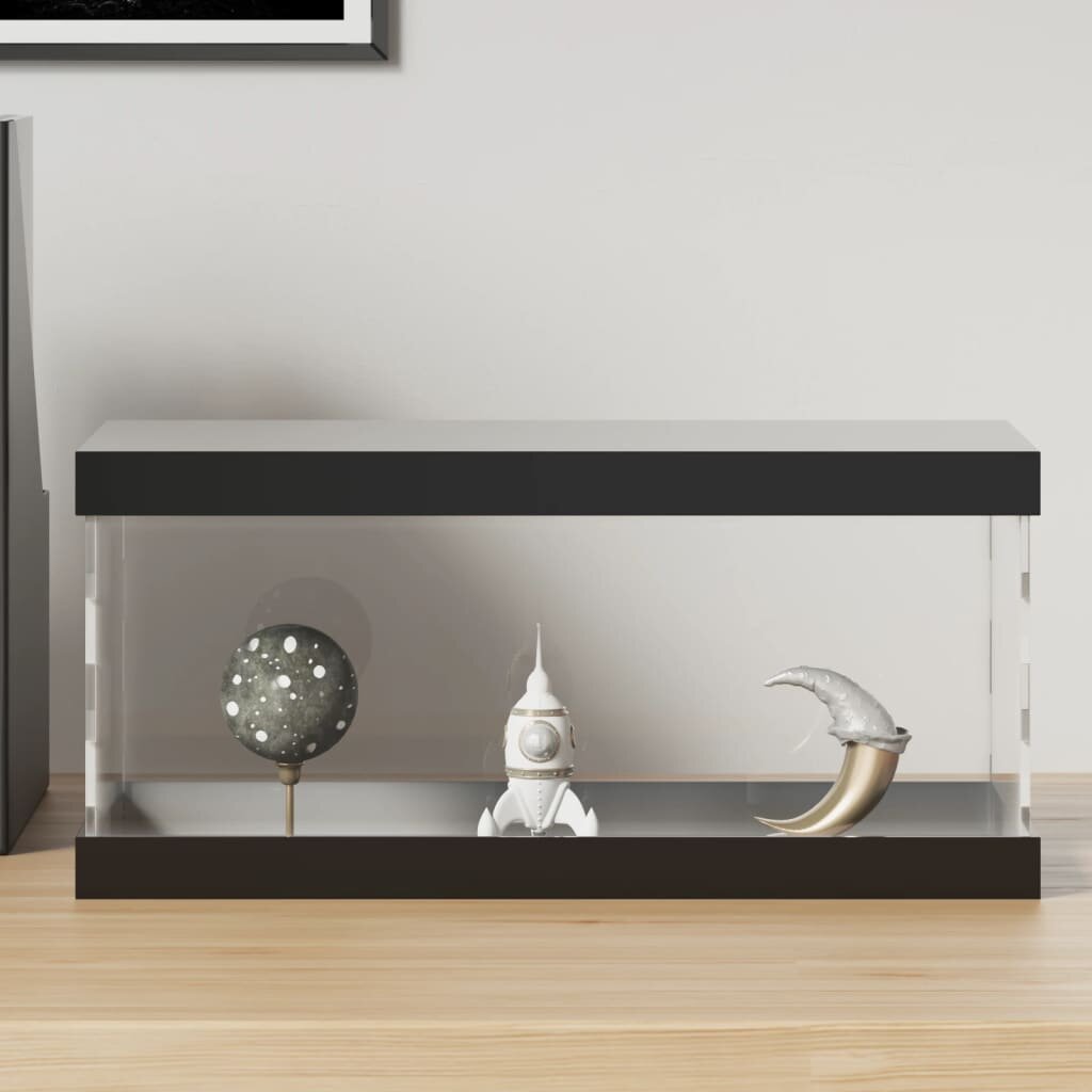 vidaXL Кутия витрина прозрачна 30x15x14 см акрил