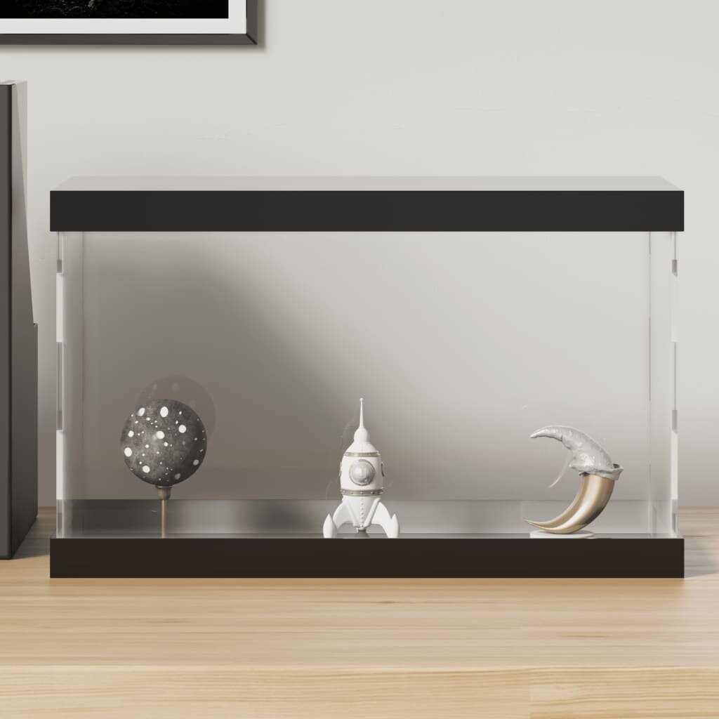 vidaXL Кутия витрина прозрачна 31x17x19 см акрил
