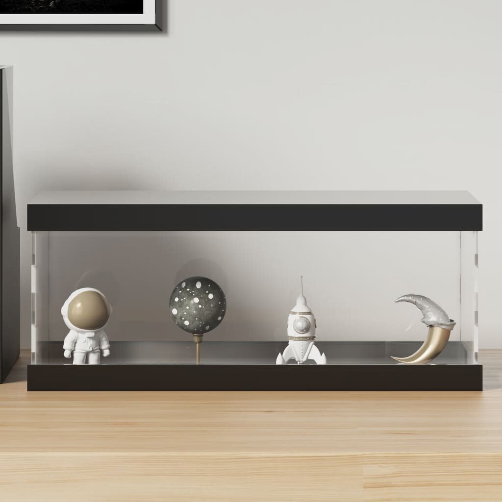vidaXL Кутия витрина прозрачна 34x16x14 см акрил