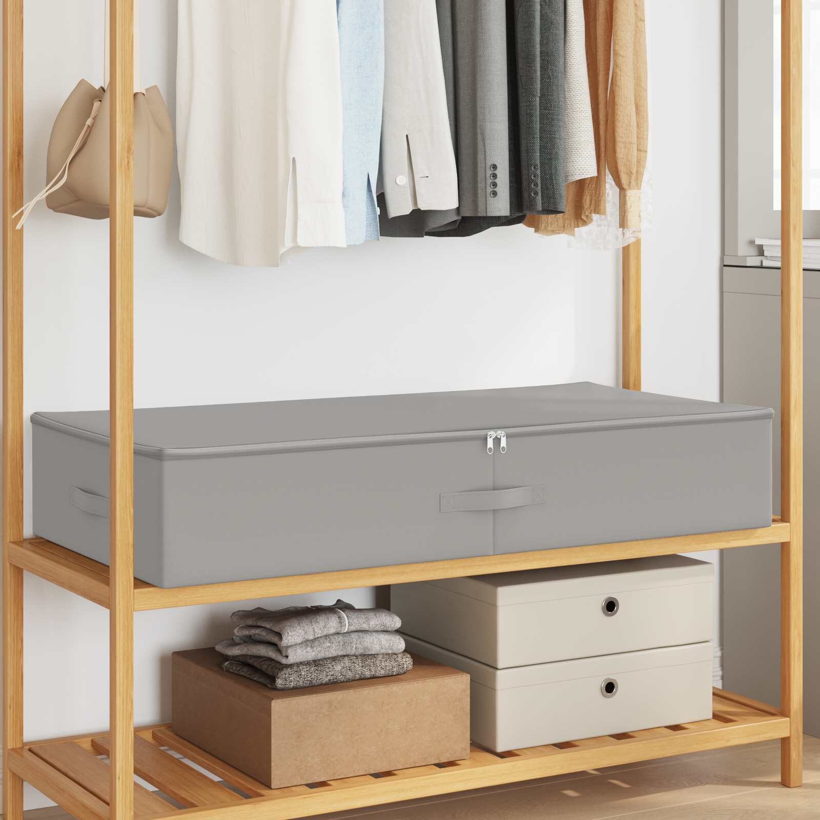 vidaXL Кутия за съхранение 24 бр. Нетъкан текстил 90 x 48 x 15 см
