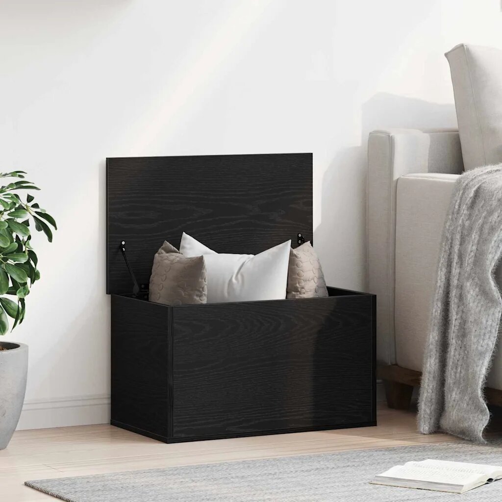 vidaXL Кутия за съхранение Черния дъб 60 x 35 x 35 cm