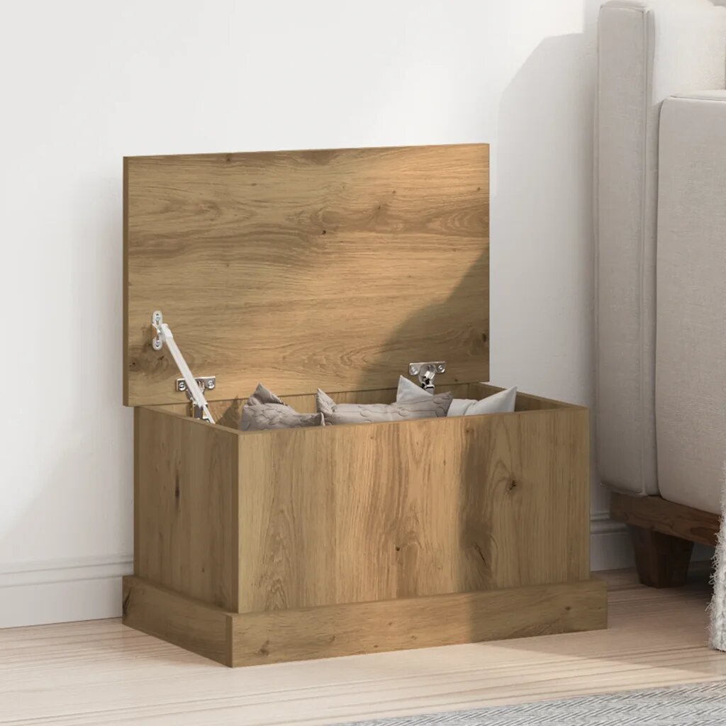 vidaXL Кутия за съхранение дъб артизан 30x50x28 cm инженерно дърво