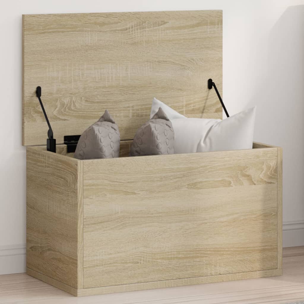vidaXL Кутия за съхранение дъб сонома 60x35x35 см инженерно дърво