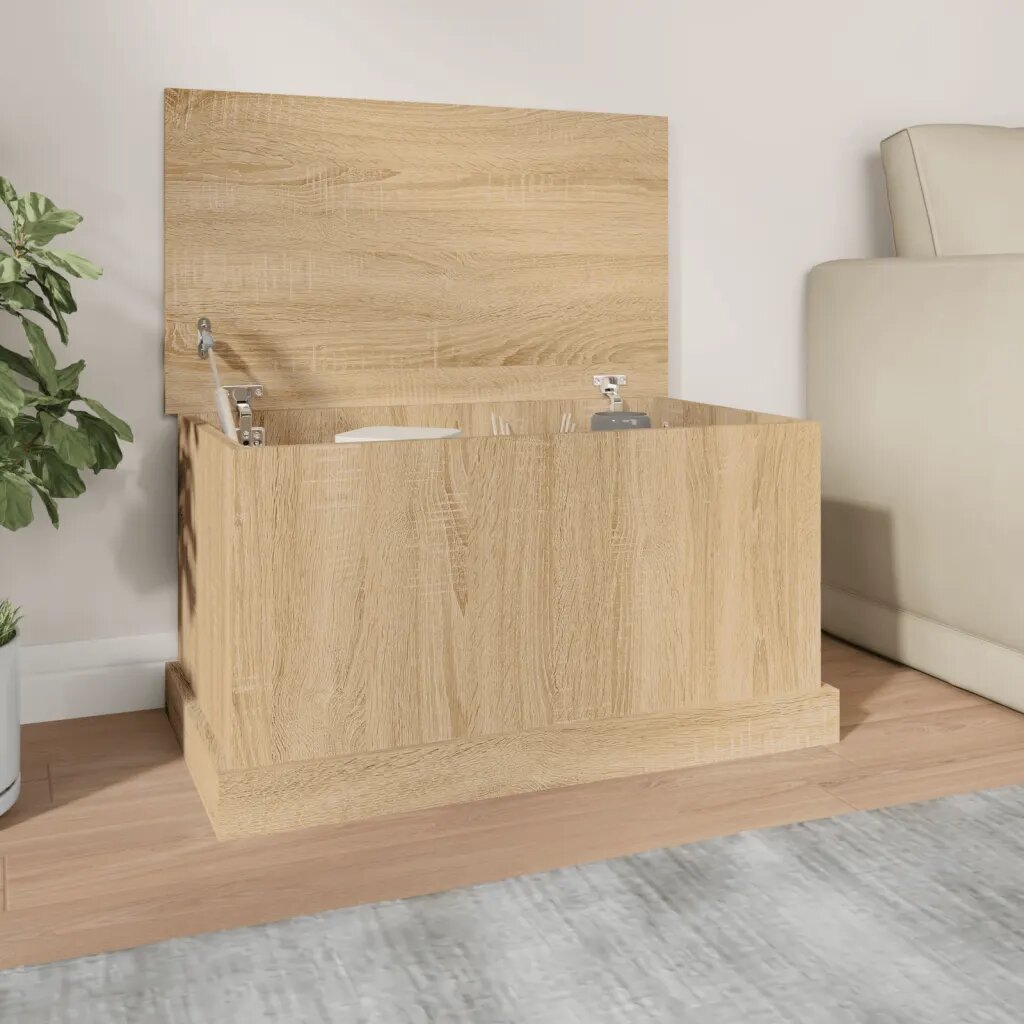 vidaXL Кутия за съхранение дъб сонома 70x40x38 см инженерно дърво