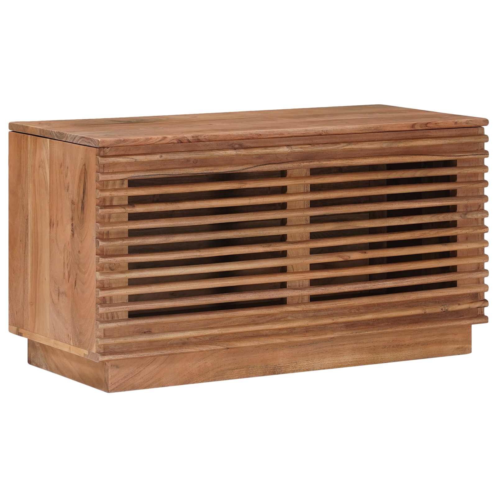 vidaXL Кутия за съхранение Естествен 85 x 40 x 46 см