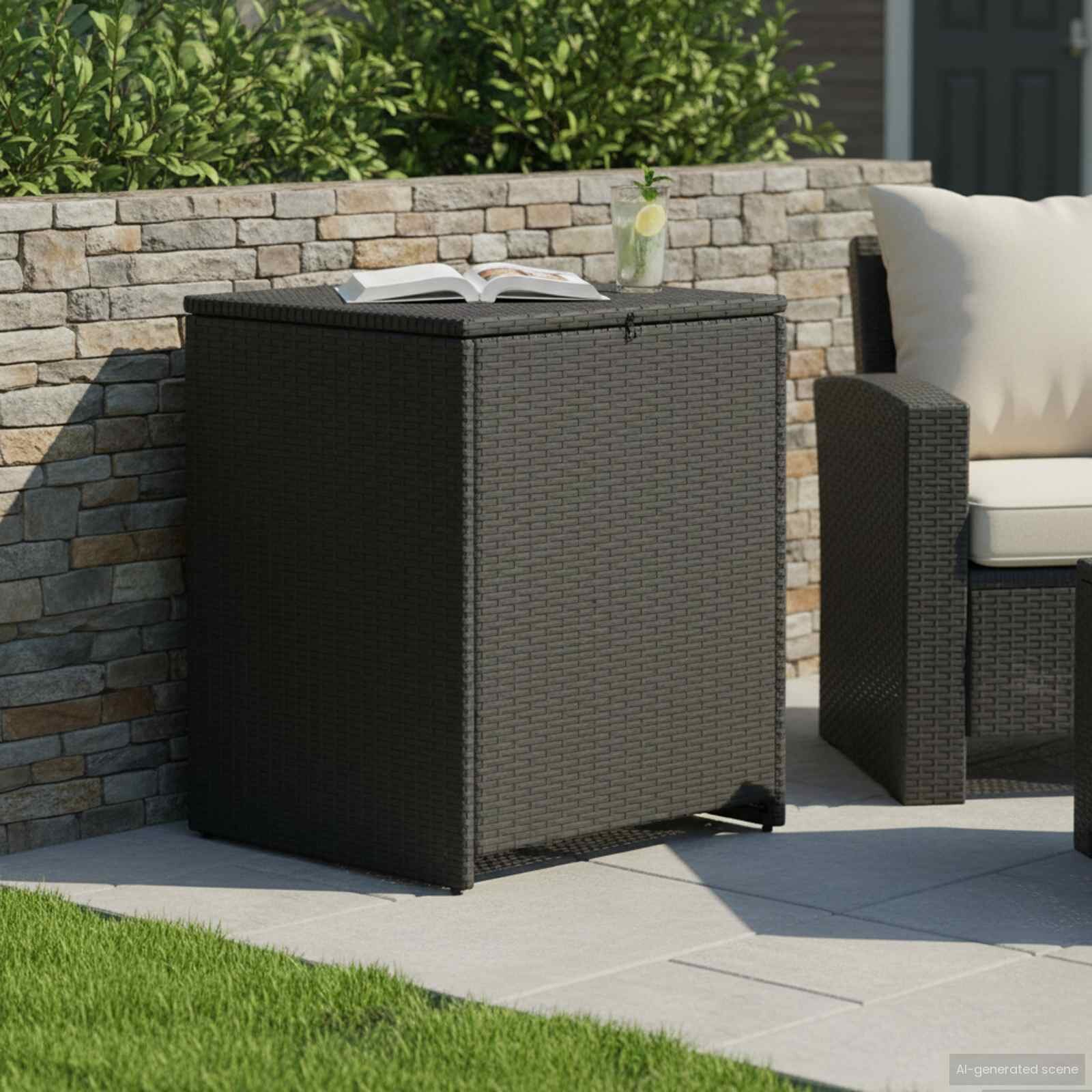 vidaXL Кутия за възглавници 55 x 55 x 69 см стомана