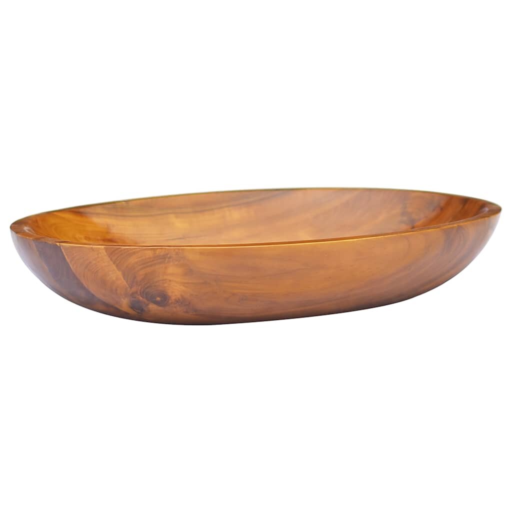 vidaXL L Мивка тиково дърво масив 60x40x10 см