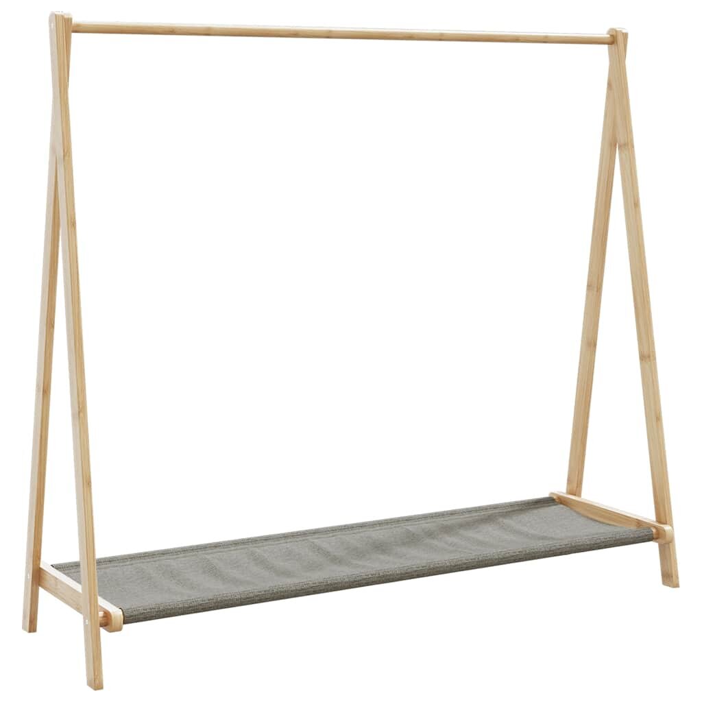 vidaXL L Закачалка за дрехи с рафтове 106x34x102 cm Бамбук