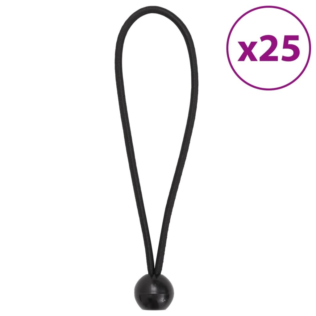 vidaXL Ластични въжета с топче 25 бр 21 x 05 см