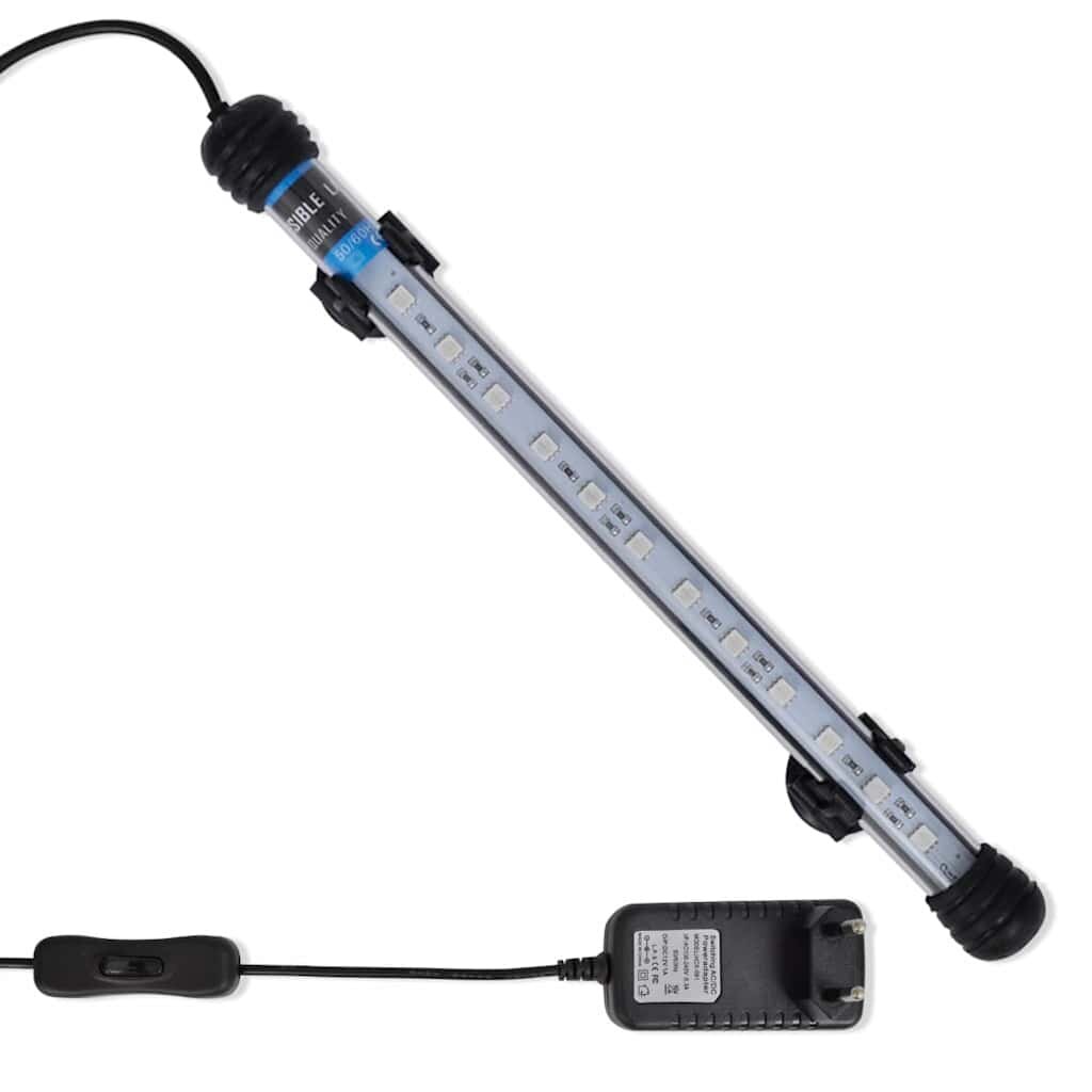 vidaXL LED аквариумна лампа 28 см синя