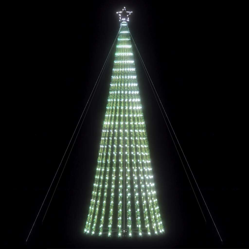 vidaXL LED коледна елха 1028 светодиода студено бяло 403 см