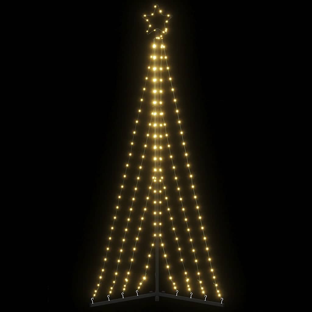 vidaXL LED коледна елха 339 светодиода топло бяло 182 см