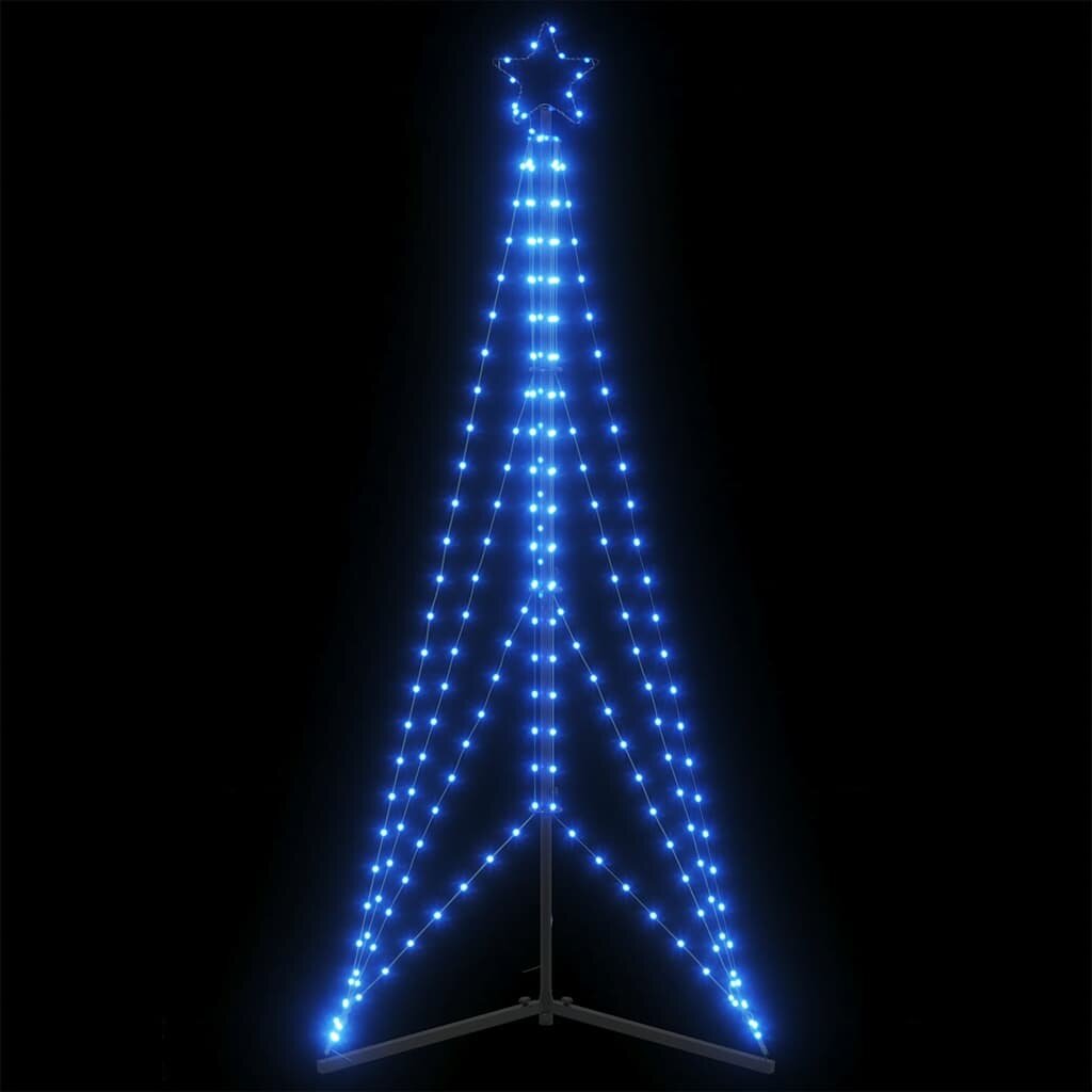 vidaXL LED коледна елха 363 светодиода синьо 182 см