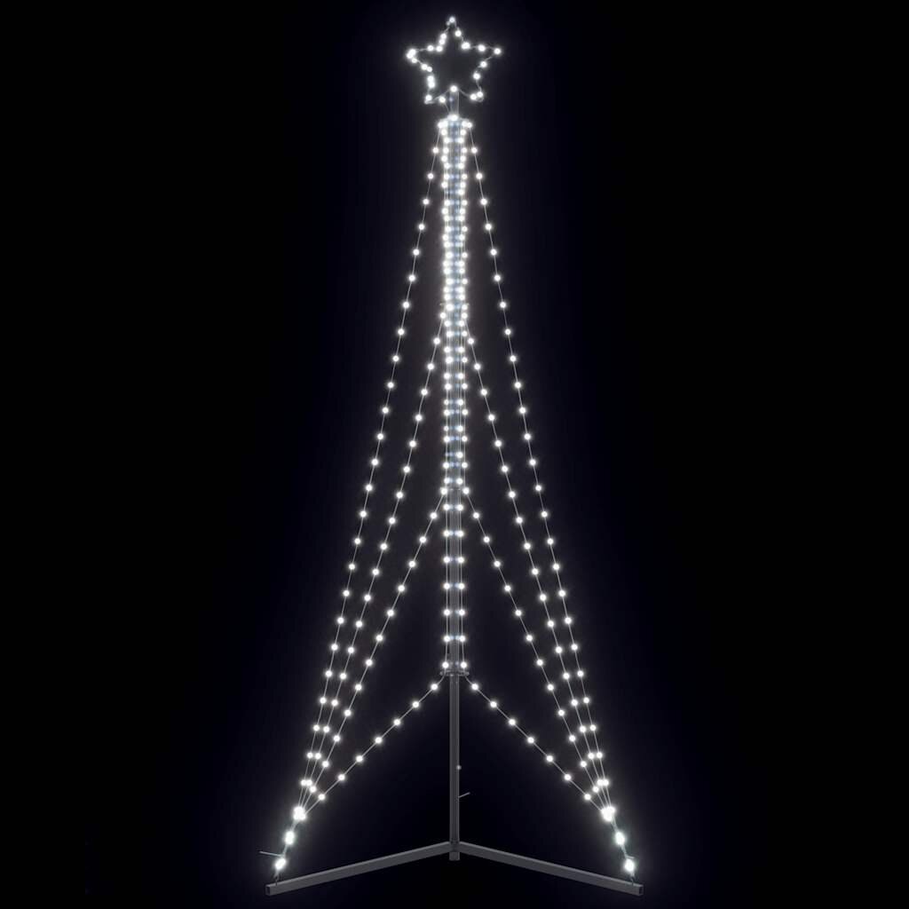 vidaXL LED коледна елха 483 светодиода студено бяло 240 см