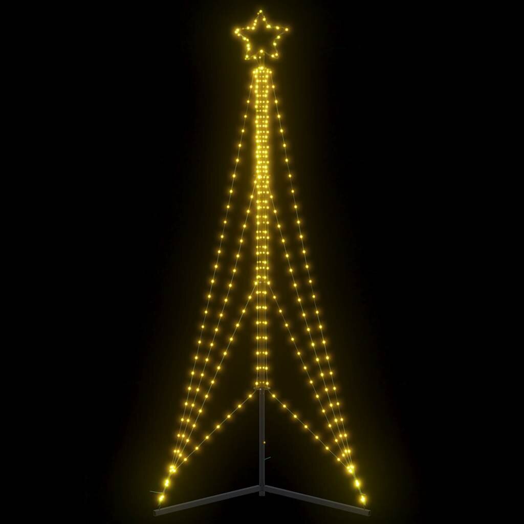 vidaXL LED коледна елха 483 светодиода топло бяло 240 см
