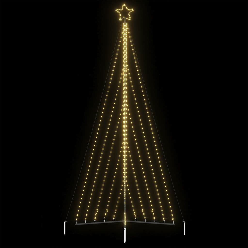vidaXL LED коледна елха 570 светодиода топло бяло 399 см