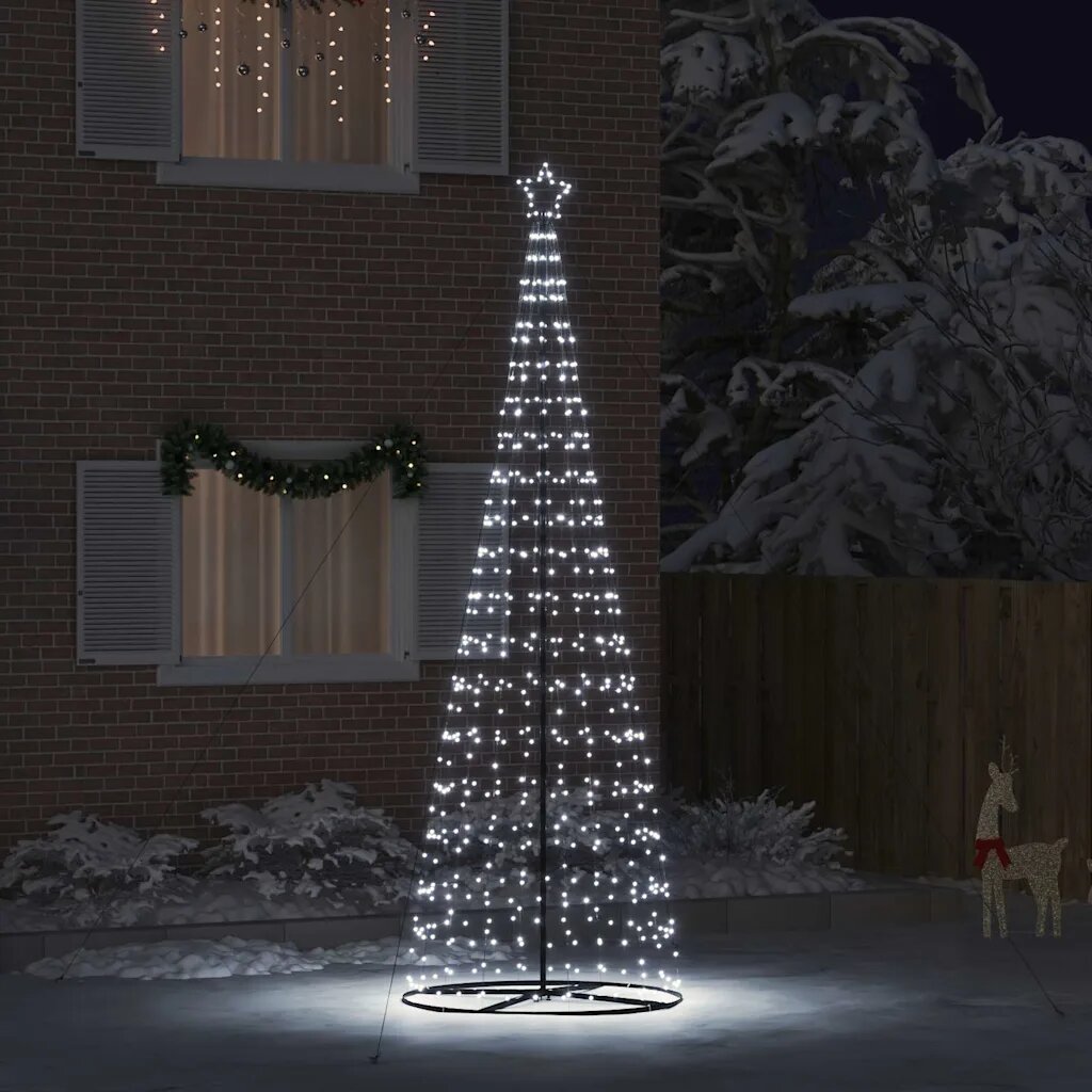 vidaXL LED Коледна Елха EKENAS 400 см 800 LED светодиода Студено бяло