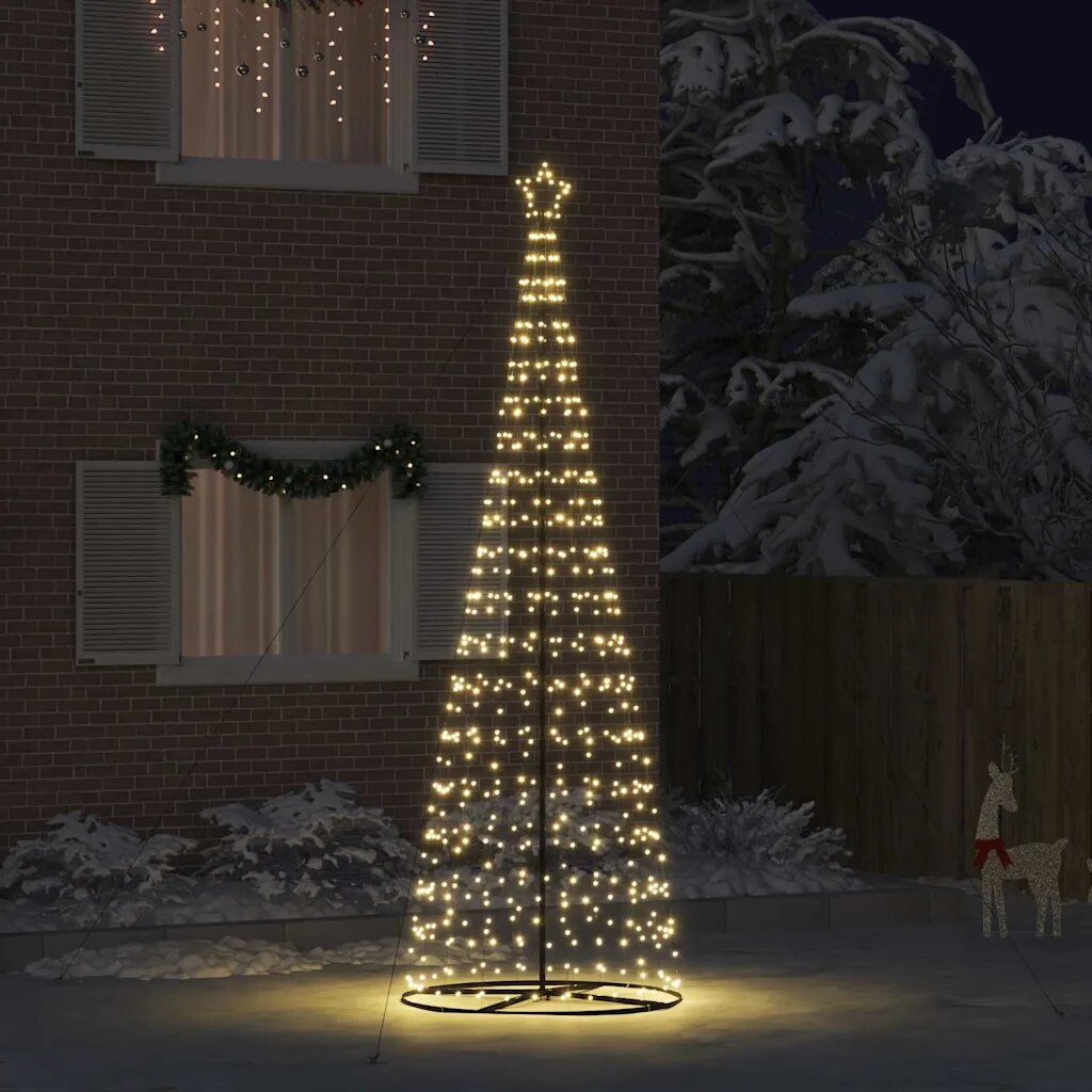 vidaXL LED Коледна Елха EKENAS 400 см 800 LED светодиода Топло бяло