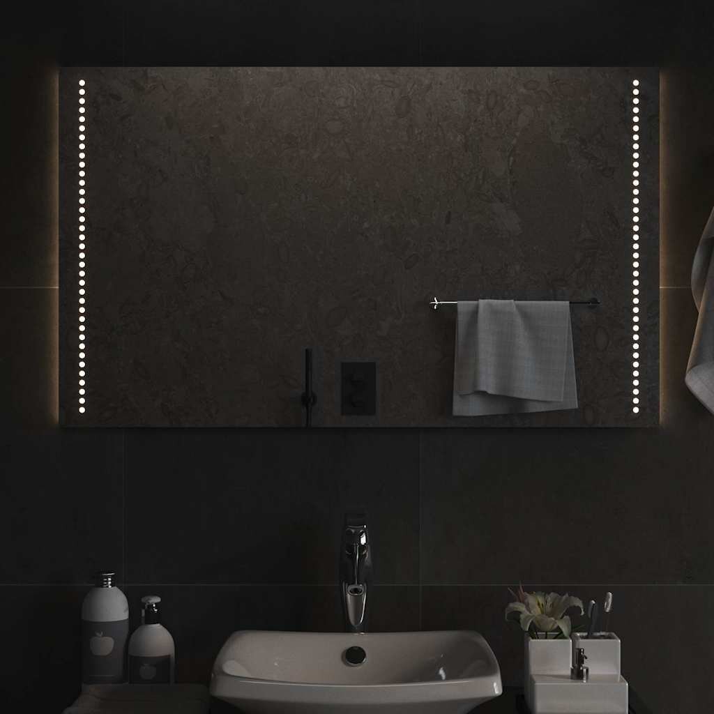 vidaXL LED огледало за баня 100x60 см