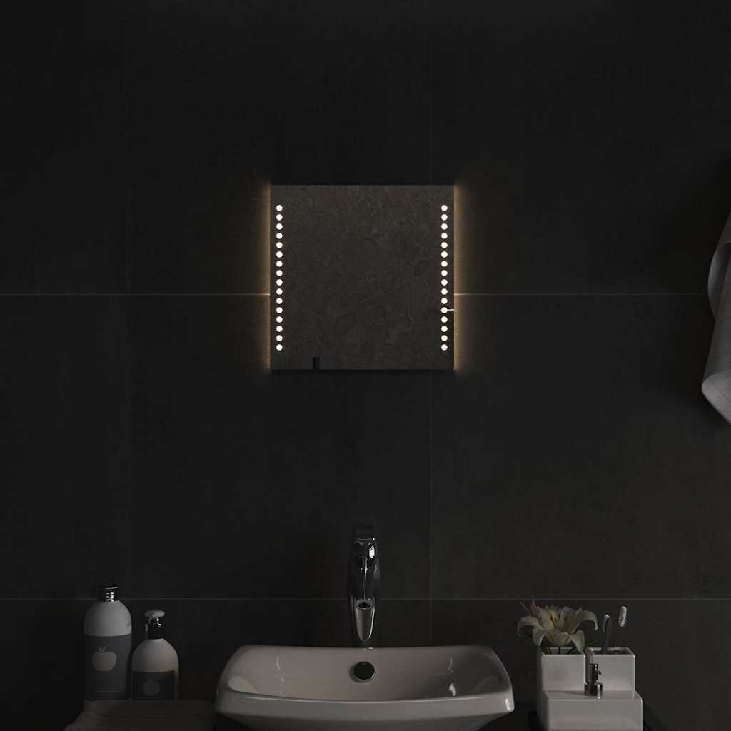 vidaXL LED огледало за баня 30x30 см