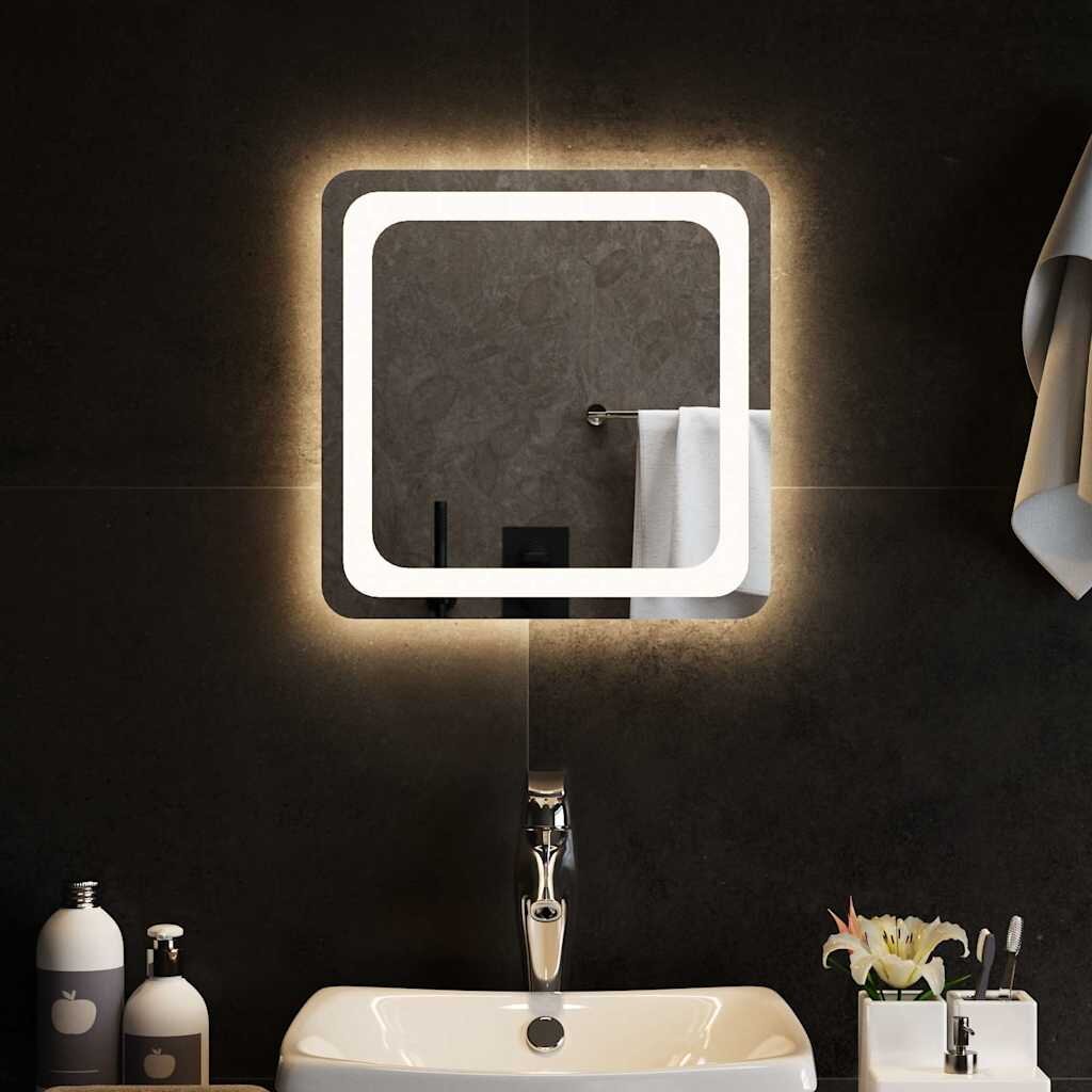 vidaXL LED огледало за баня 40x40 см