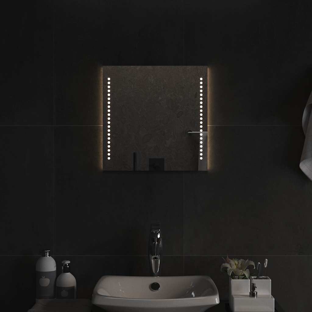 vidaXL LED огледало за баня 40x40 см