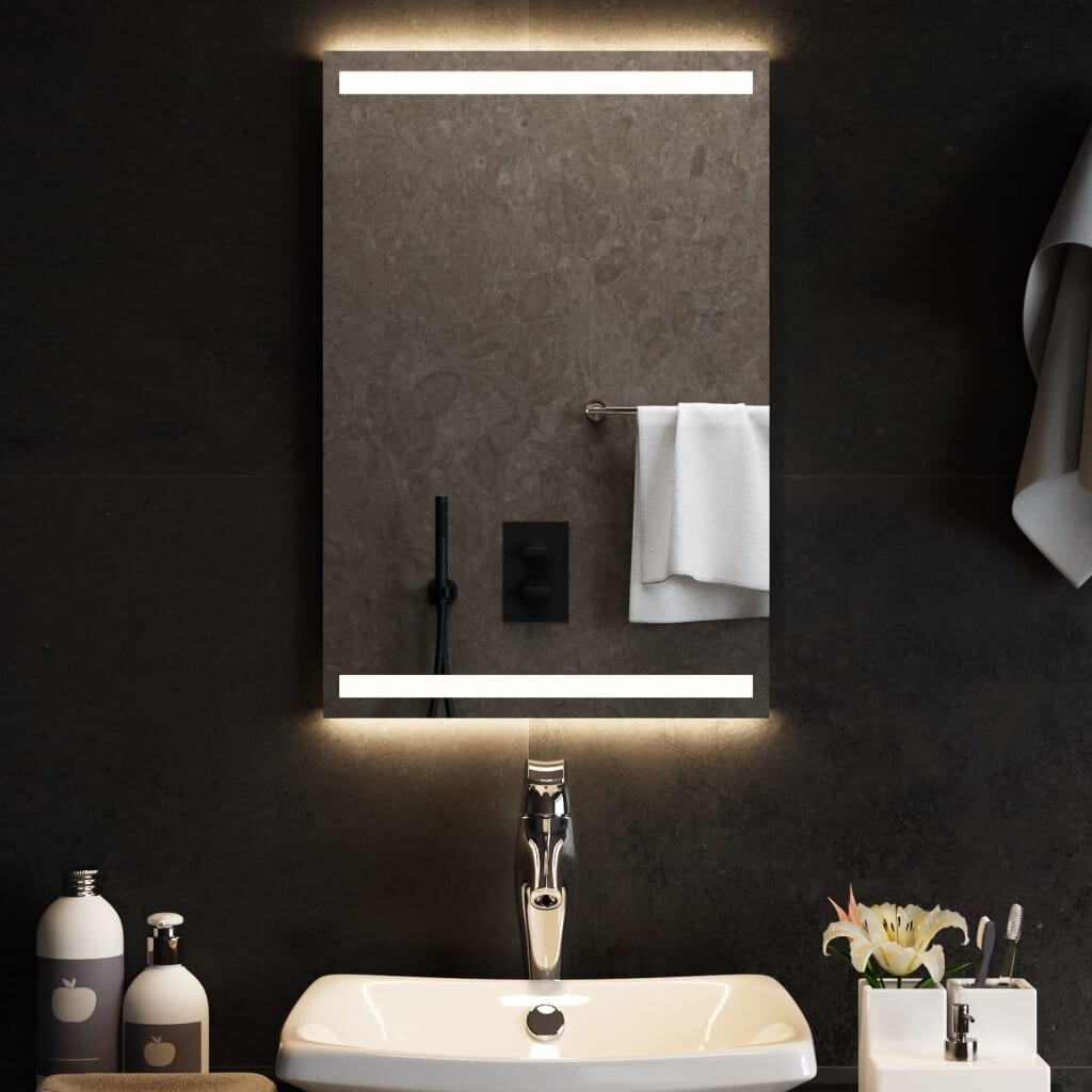 vidaXL LED огледало за баня 40x60 см