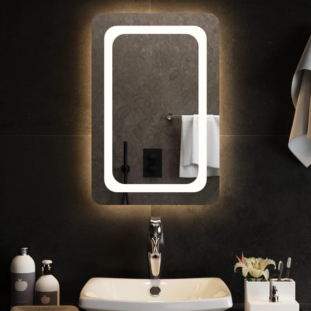 vidaXL LED огледало за баня 40x60 см