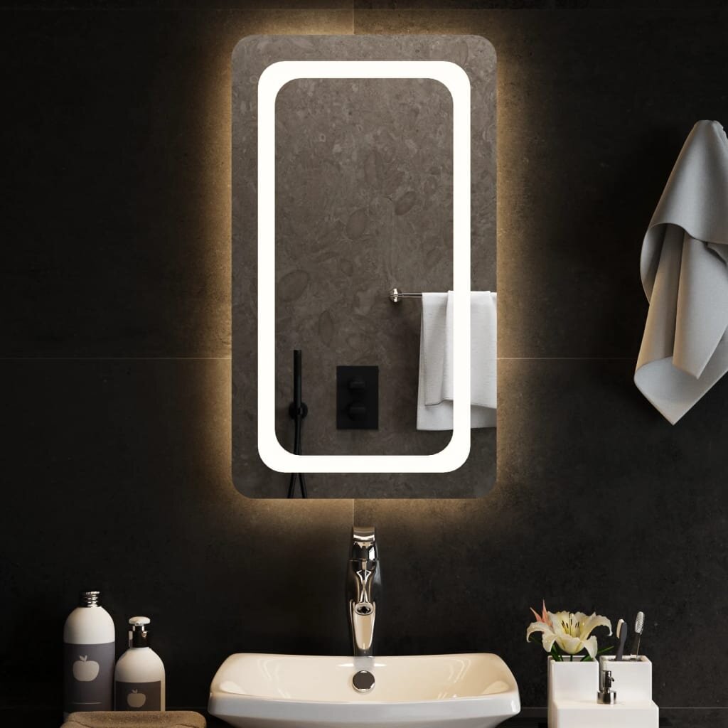vidaXL LED огледало за баня 40x70 см