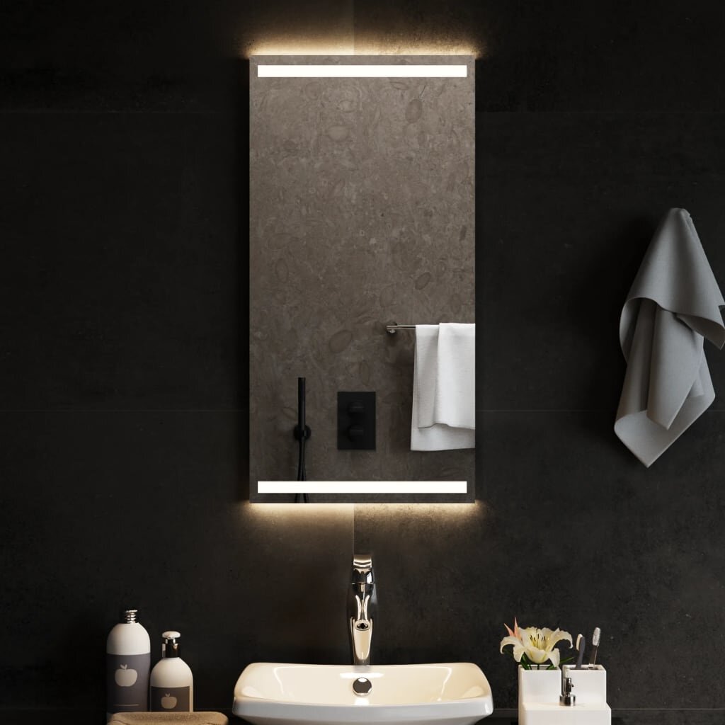 vidaXL LED огледало за баня 40x80 см