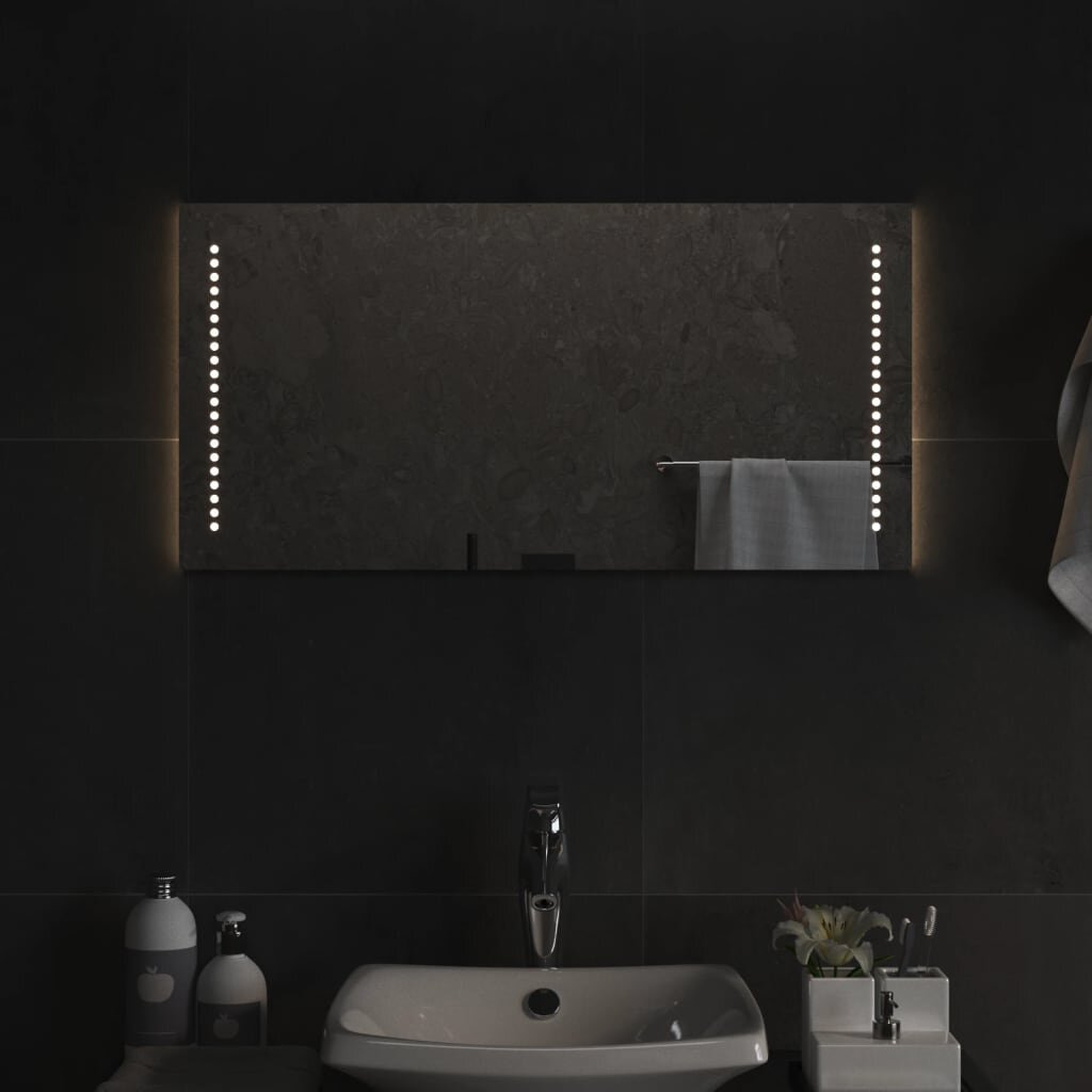 vidaXL LED огледало за баня 40x80 см