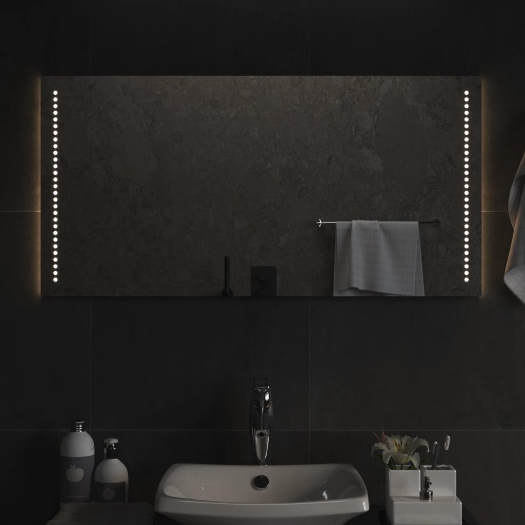 vidaXL LED огледало за баня 50x100 см