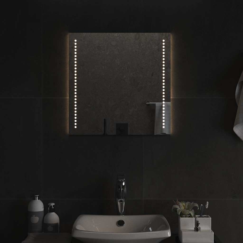 vidaXL LED огледало за баня 50x50 см