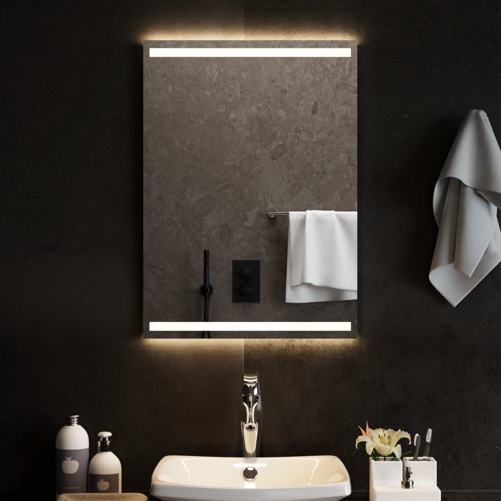 vidaXL LED огледало за баня 50x70 см