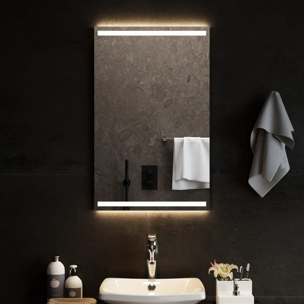vidaXL LED огледало за баня 50x80 см