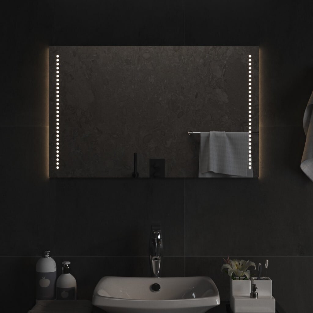vidaXL LED огледало за баня 50x80 см