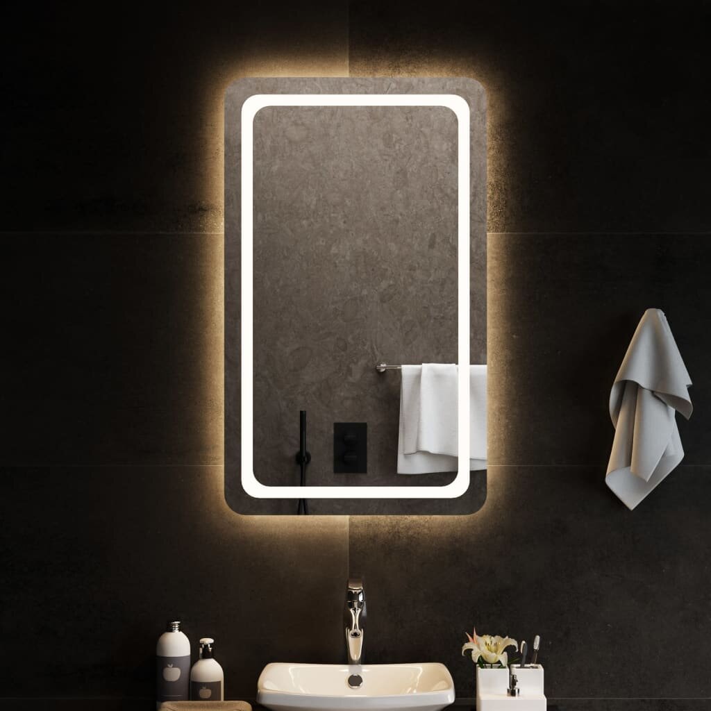 vidaXL LED огледало за баня 60x100 см