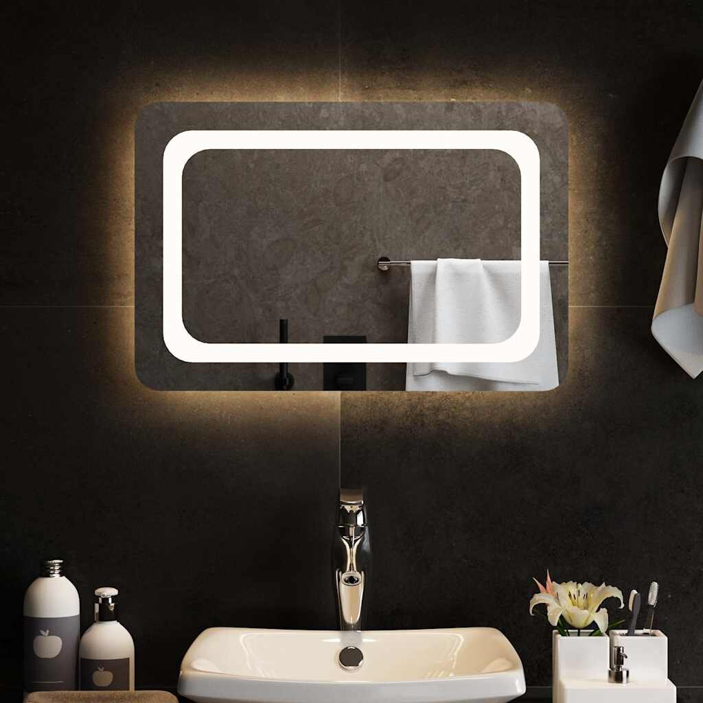 vidaXL LED огледало за баня 60x40 см