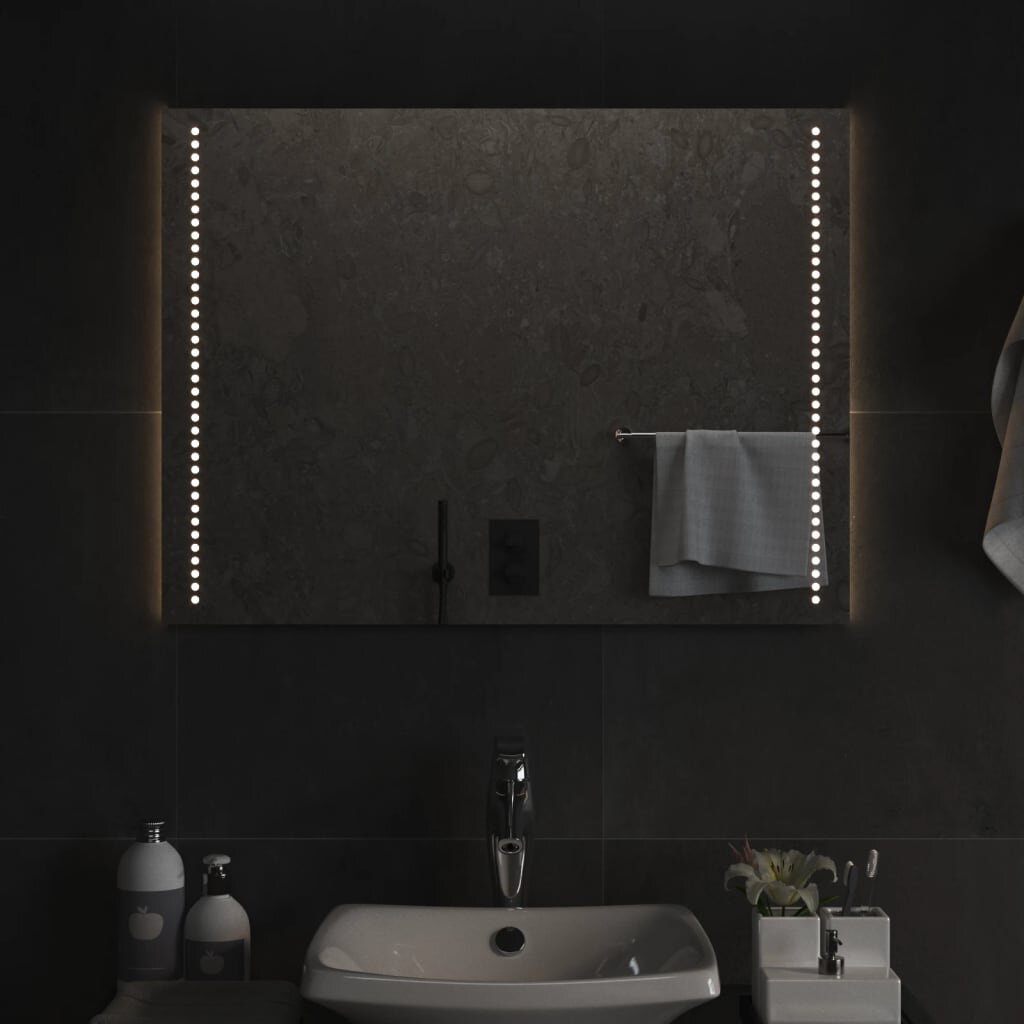 vidaXL LED огледало за баня 60x80 см