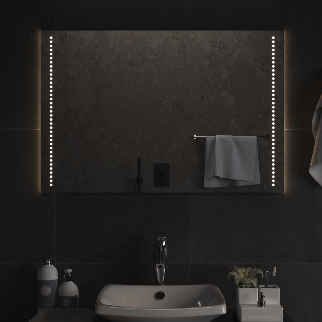 vidaXL LED огледало за баня 60x90 см