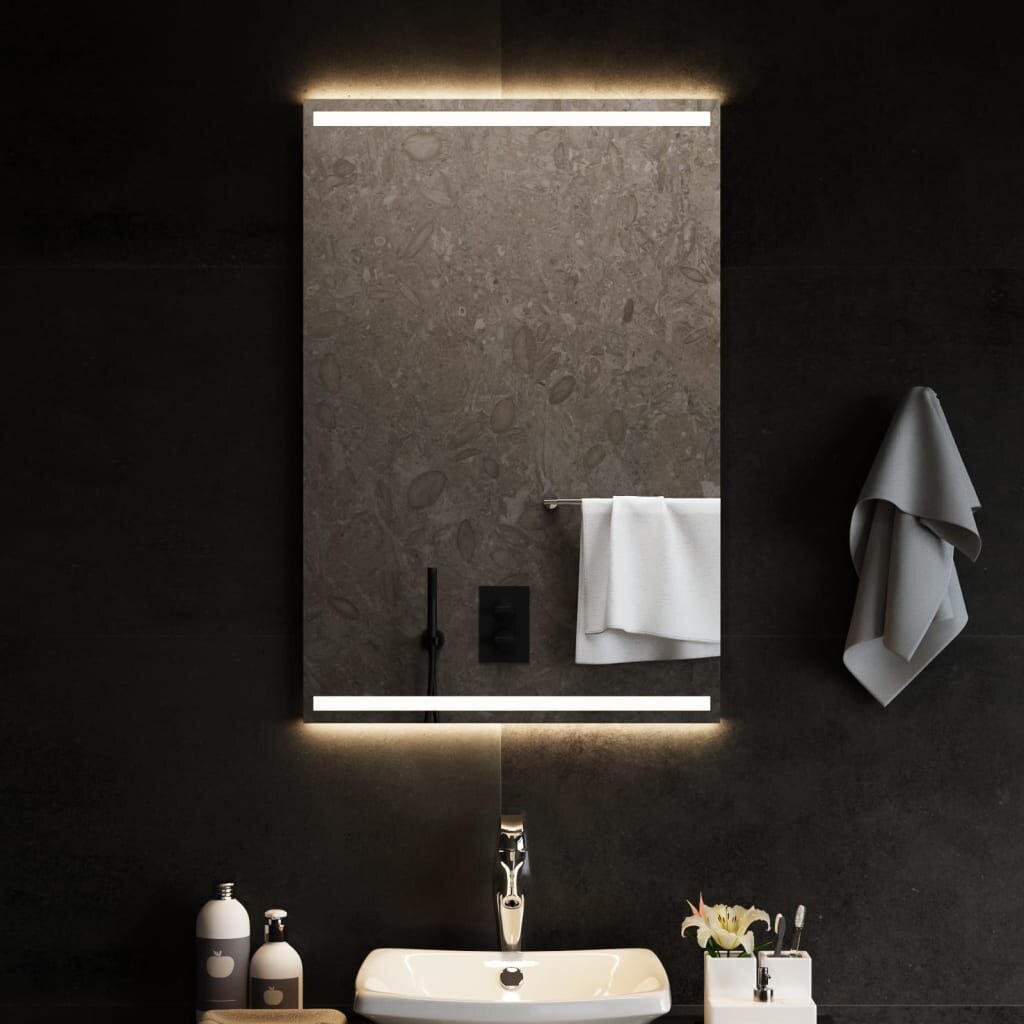 vidaXL LED огледало за баня 60x90 см